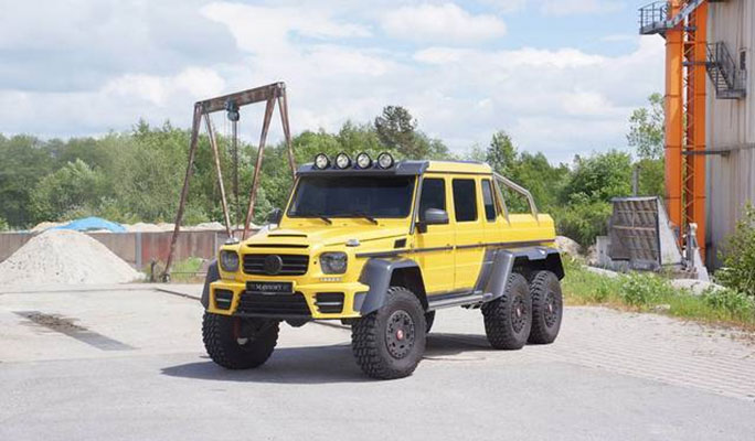 مرسدس AMG 6x6 با تیونینگ منصوری