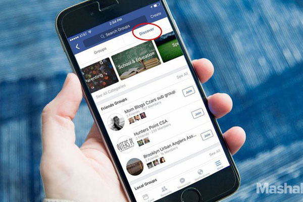 قابلیت جدید فیس‌بوک برای یافتن گروه جدید