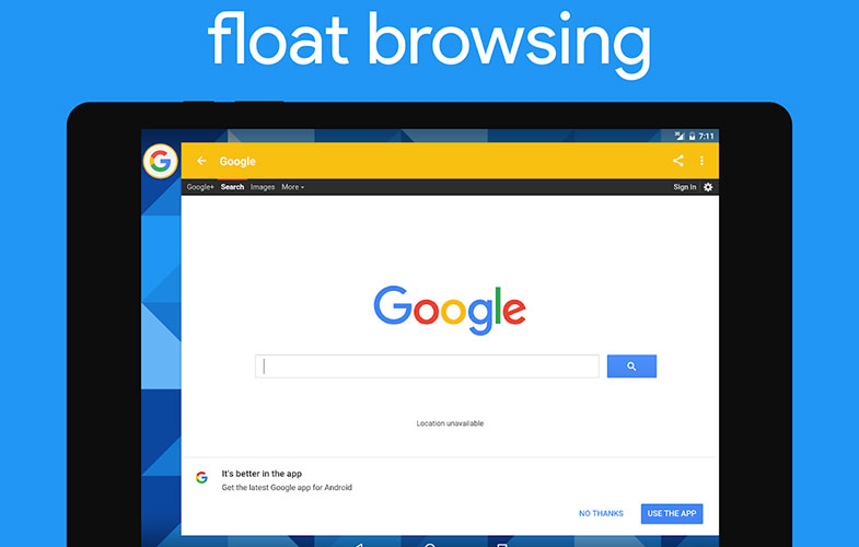 مرورگر شناور برای اندروید با Flyperlink