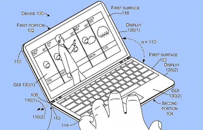 نخستین تصاویر گوشی کتابی ال‌جی با نمایشگر خم شدنی