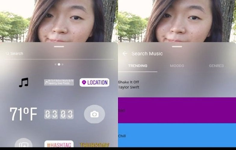 افزودن موسیقی به استوری های اینستاگرام