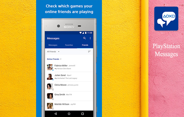 اپلیکیشن پیام رسان سونی PlayStation®Messages برای کاربران PSN