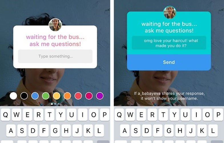 طرح سوال توسط مخاطبان در استوری اینستاگرام ممکن شد