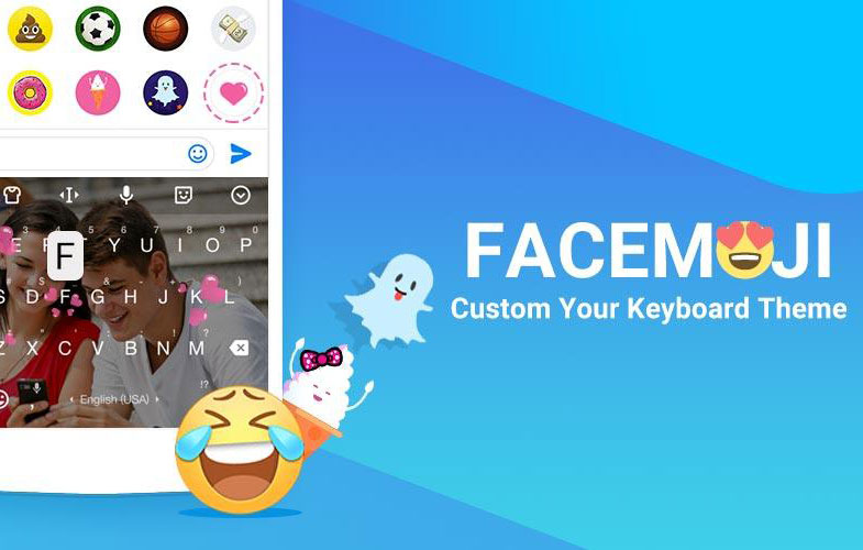 دانلود Facemoji Emoji Keyboard صفحه کلید جدید و زیبای اندروید