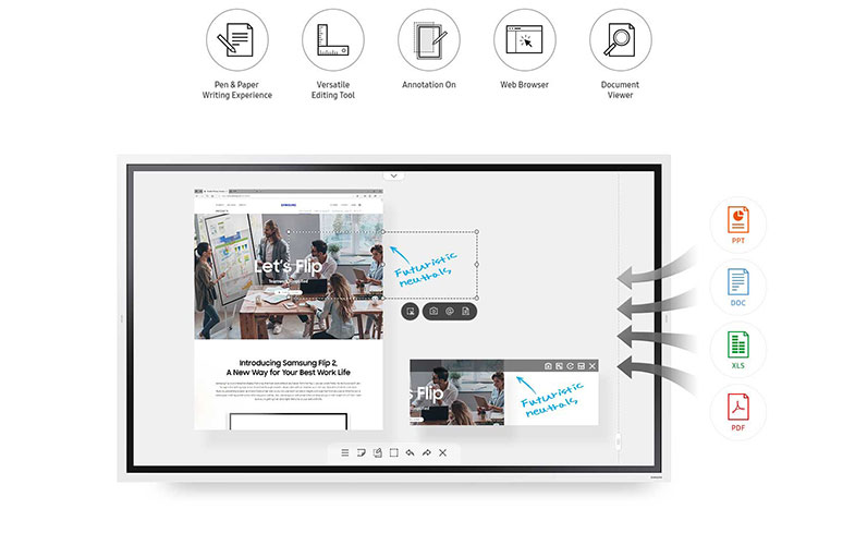 معرفی راهکار Webex در نمایشگرهای تعاملی فلیپ سامسونگ