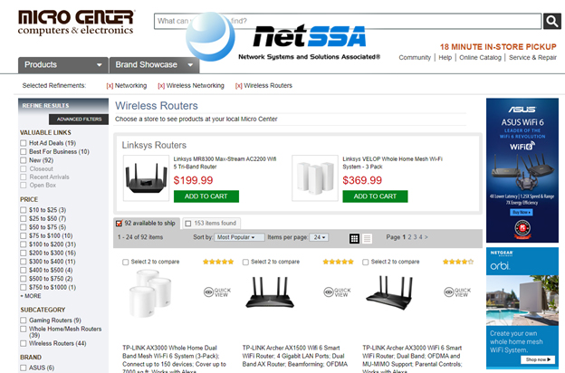 وب سایت microcenter