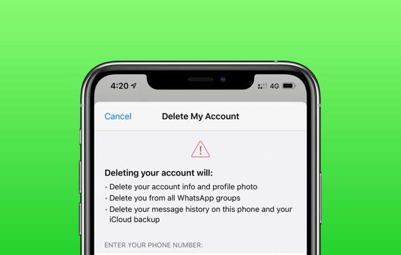 چگونه حساب کاربری واتس‌اپ را حذف کنیم؟