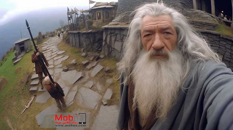 سلفی هوشمندانه بازیگران از صحنه فیلمبرداری