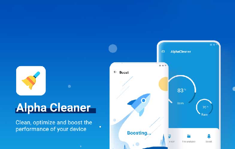 نرم افزار Alpha Cleaner – Phone Booster بهینه‌سازی و افزایش‌سرعت اندروید