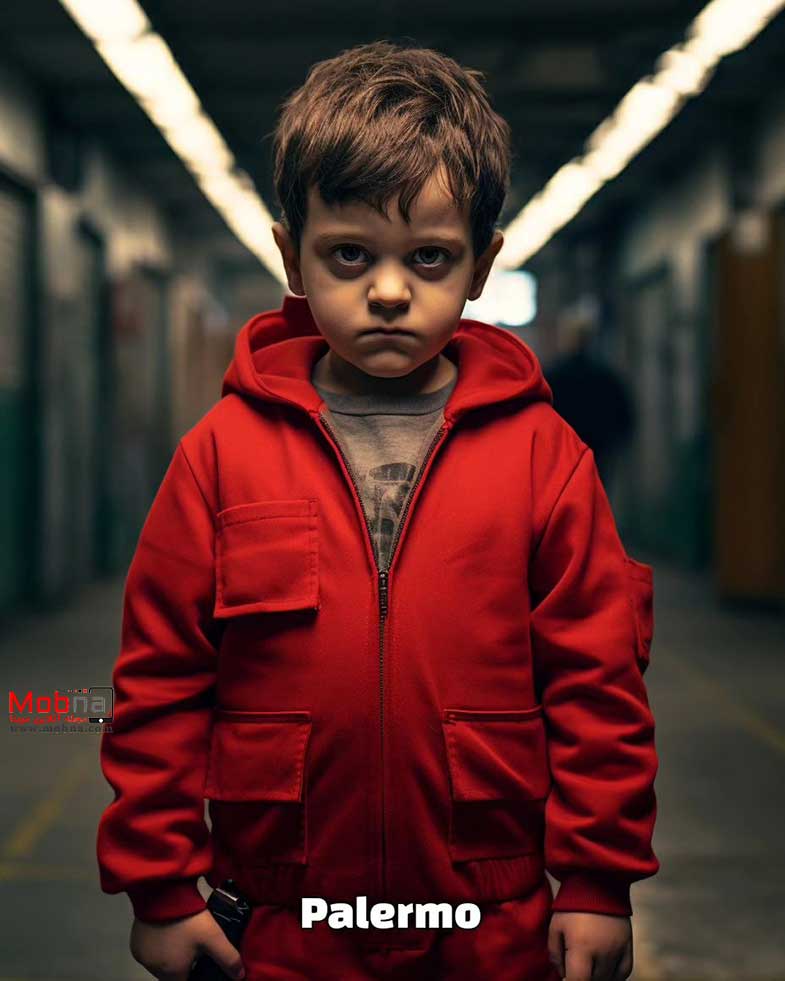 شبیهسازی کودکی بازیگران سریال «خانه کاغذی»