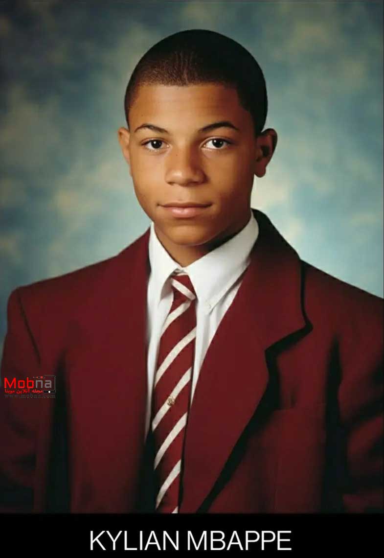 آلبوم مدرسه ستاره های فوتبال؛ از مسی مثبت تا رونالدو عینکی با گوشواره!