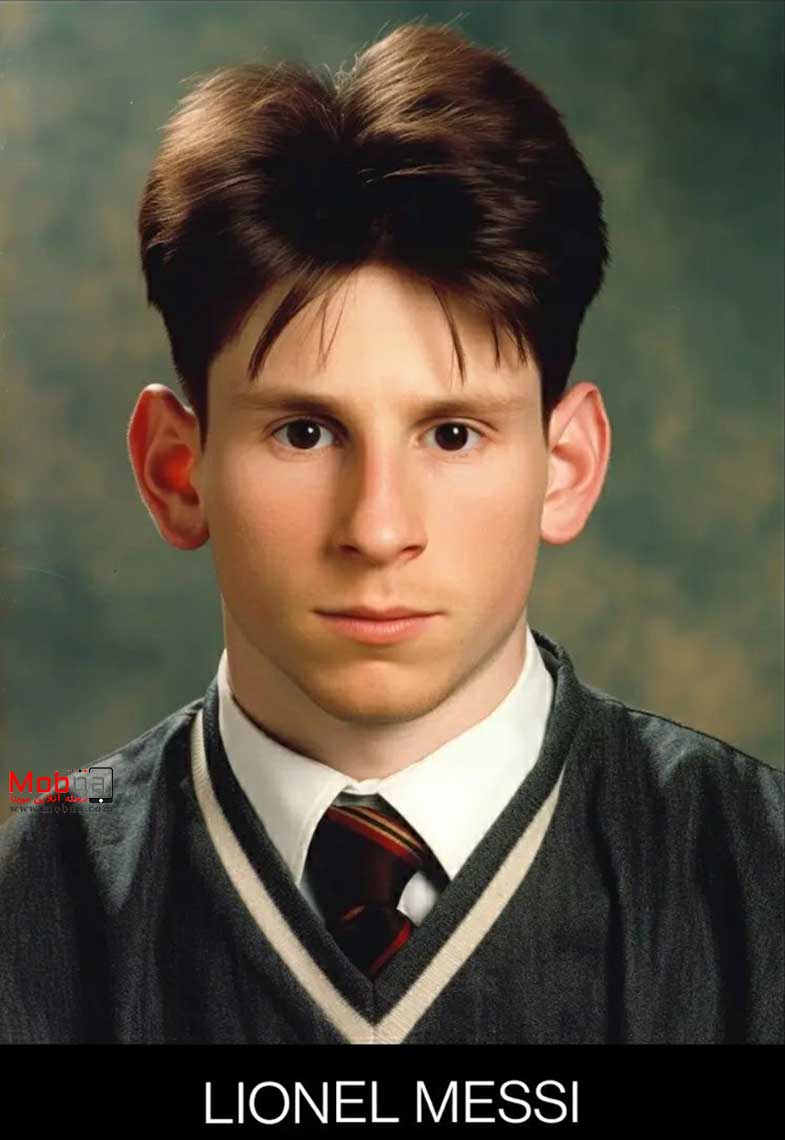 آلبوم مدرسه ستاره های فوتبال؛ از مسی مثبت تا رونالدو عینکی با گوشواره!