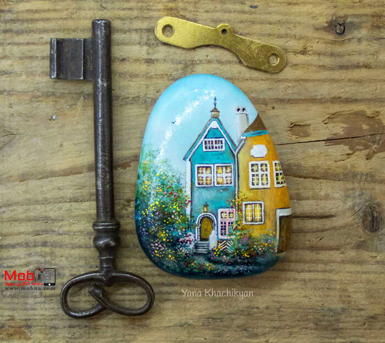 نقاشی‌های مینیاتوری دیدنی روی سنگ های کوچک!