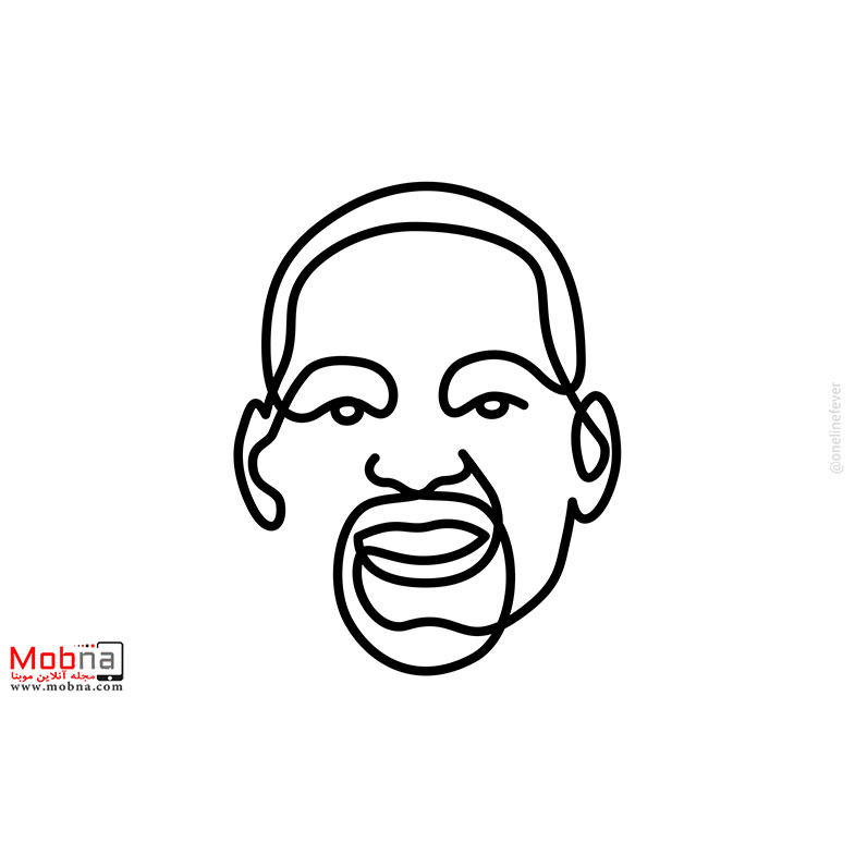 پرتره تک خطی سلبریتی‌ها!