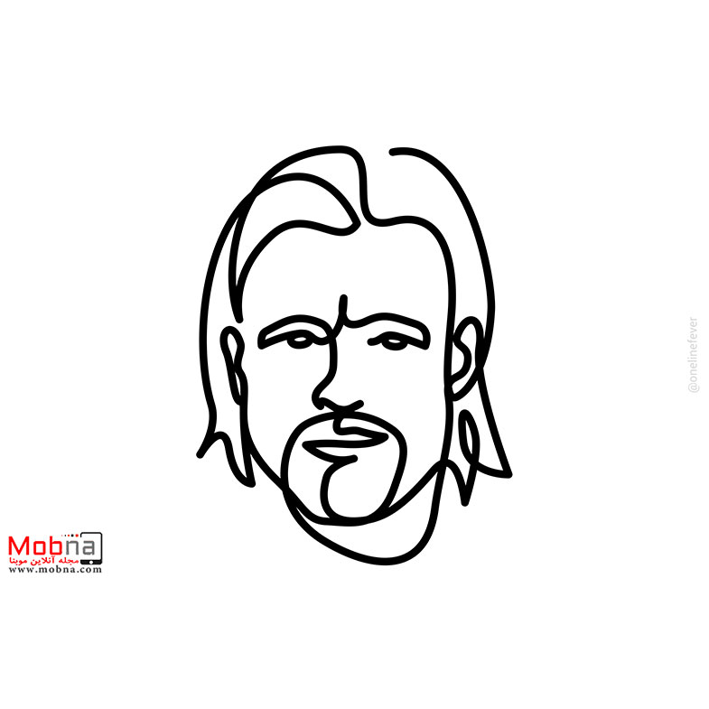 پرتره تک خطی سلبریتی‌ها!