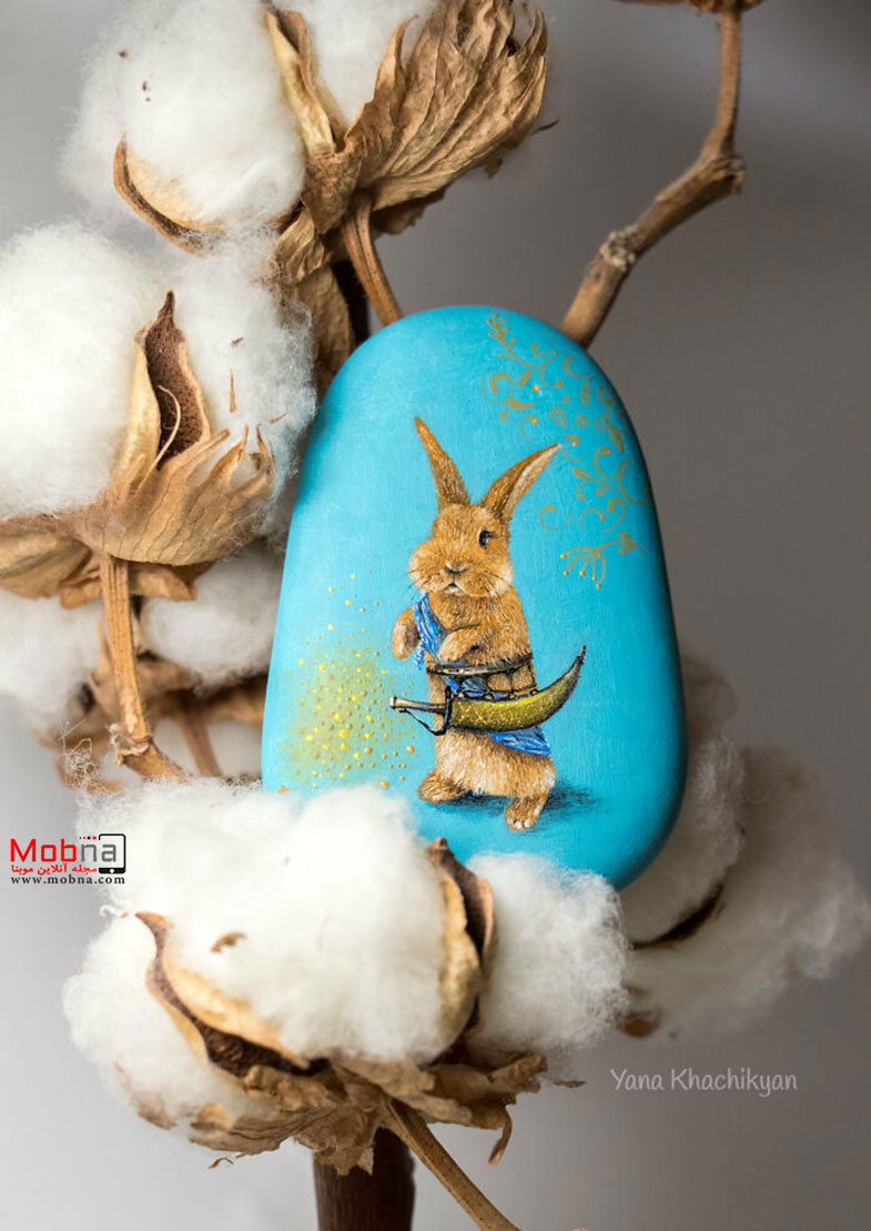 نقاشی‌های مینیاتوری دیدنی روی سنگ های کوچک!