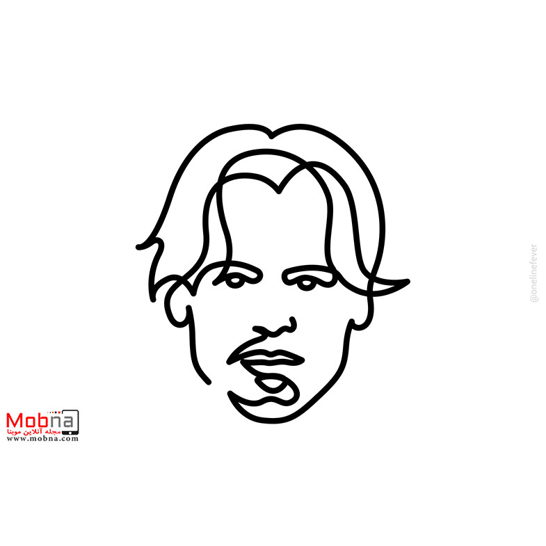 پرتره تک خطی سلبریتی‌ها!