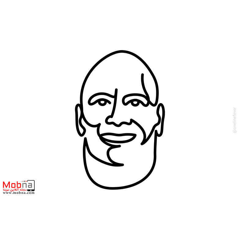 پرتره تک خطی سلبریتی‌ها!