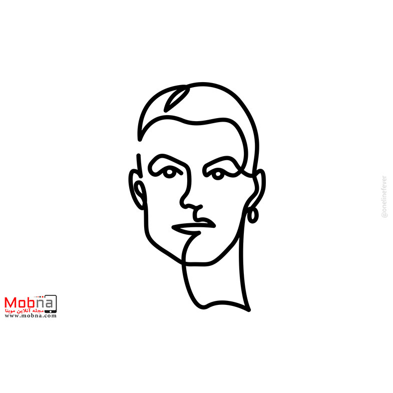 پرتره تک خطی سلبریتی‌ها!