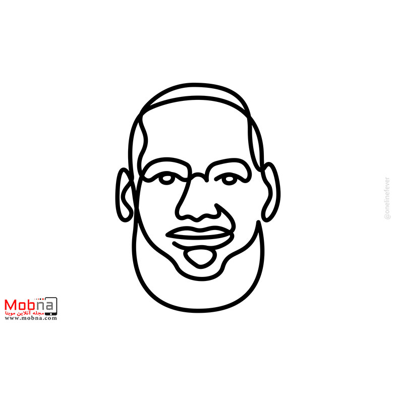 پرتره تک خطی سلبریتی‌ها!