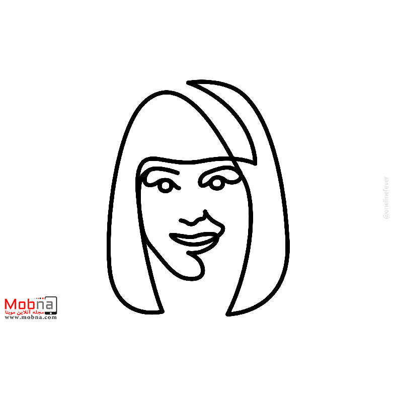 پرتره تک خطی سلبریتی‌ها!