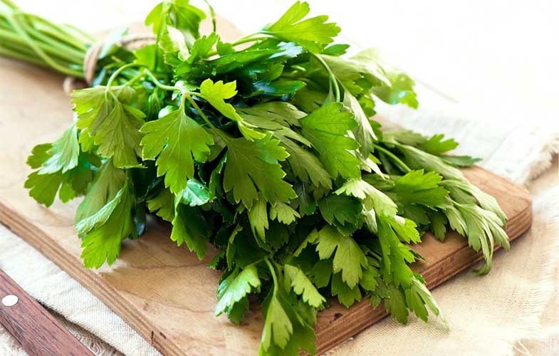 10 خواص فوق‌العاده سبزی جعفری برای سلامتی